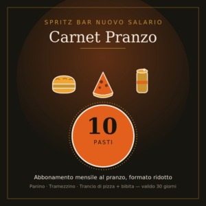 Carnet Pranzo mensile - 10 pasti