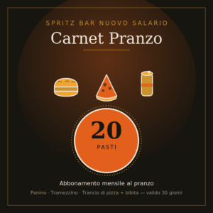 Carnet Pranzo mensile - 20 pasti